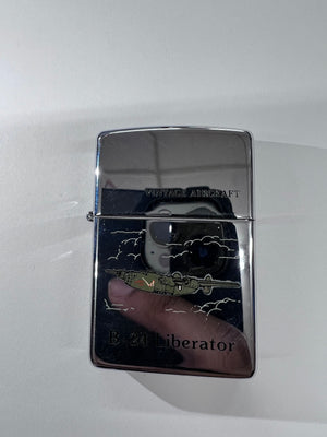 Vintage 1995 Zippo Lighter P-51 Mustang Vintage Aircraft Series