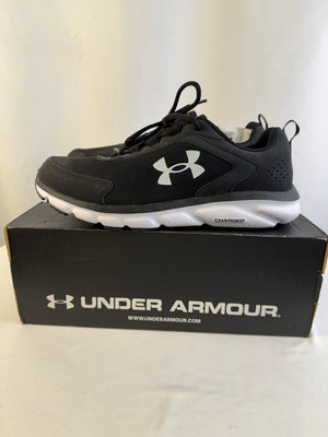 Under Armour Charged Assert 9 4e Black Sneaker Men's Size 11.5 Extra Wide
