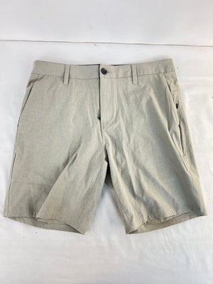 Vuori Meta Short Light Khaki Tan Beige Athletic Golf Shorts Mens Size 32 V368