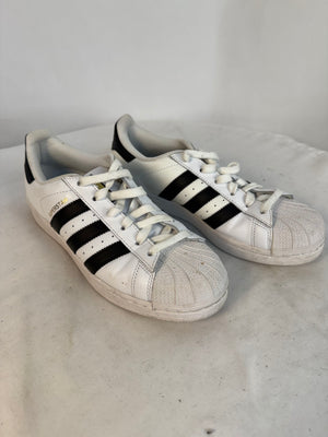 Adidas Originals Superstar Women's Size 7.5 White Black Shell Toe Shoes C77153