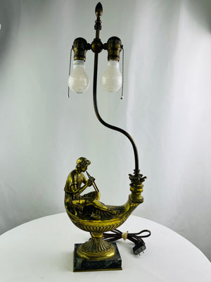 Albert Marionnet French Bronze Genie Lamp Works Exquisite Antique 1852-1910