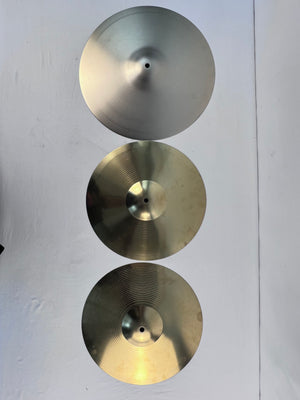 Set of Crash Cymbals 3 Piece: One 16" and Two 14"