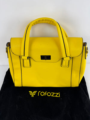 Rofozzi Yellow Multi-Utility Women's Handbag Vegan Leather Bag Ladies Purse