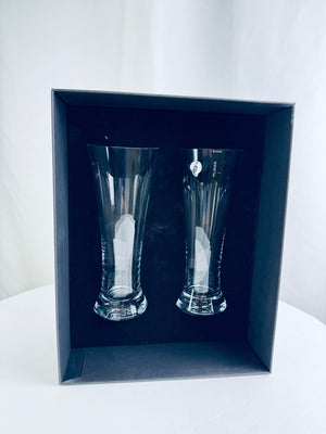 Waterford Crystal Elegance 9.5" Pilsner Glasses Set of 2 NIB