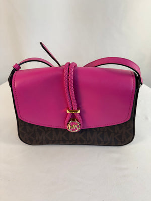Rare Pink Michael Kors Lea Medium Messenger Bag Messenger Bag