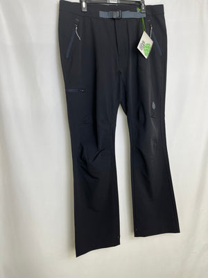 Stio Pinedale Pant Tap Shoe Black Softshell Hiking Belted Size 36 NWT