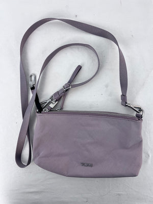 TUMI Voyageur Adela Lavender Crossbody Purse Bag Adjustable Nylon 152462-1491
