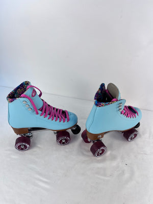 Moxi Beach Bunny Roller Skates Blue Sky Size 7