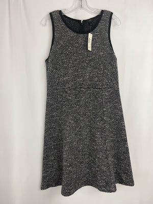 J. Crew Tweed A-Line Dress Black Multi Women's 12 NWT