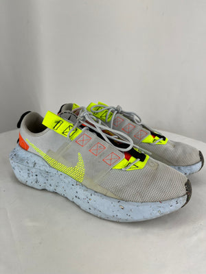 Nike Crater Impact CW2386 002 Grey Neon Accent Women's Running Sneakers Size 10