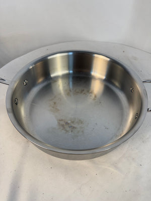 All-Clad D3 Stainless Steel 4 Qt Sauté Pan with Lid Tri-Ply Cookware USA