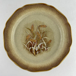 Vintage Mikasa Whole Wheat Granola Stoneware Dinner Plates Set of 7 E8001
