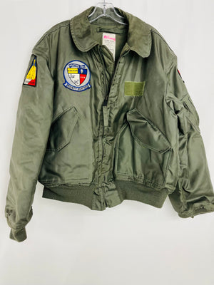Flyer's Green Bounty Hunters Military Jacket Men's Size X-Large CWU-45/P