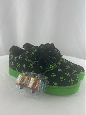 Heelys Minecraft X Pro 20 Black Green Roller Skater Shoes Youth 6