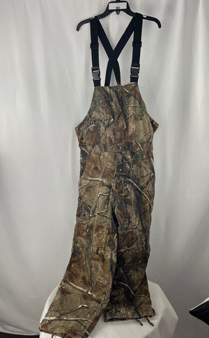 Cabela's Men's Brown Real Tree Advantage Max 4HD XL Hunting Bib Overalls
