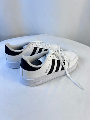 Adidas Breaknet Women's Size 6 White Black Court Sneakers Shoes FX8724