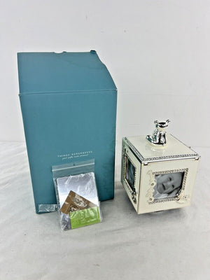 Bambino Baby Silver Plated Rotating Photo Frame Musical Keepsake Box