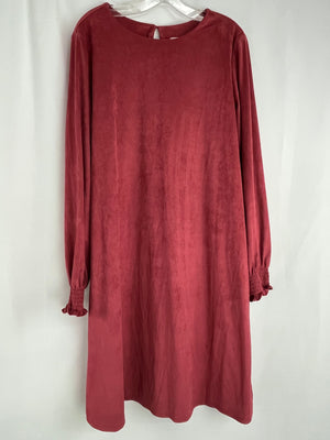 ANNE KLEIN Women’s Smocked Trapeze Dress Size M NWT Autumn Rose