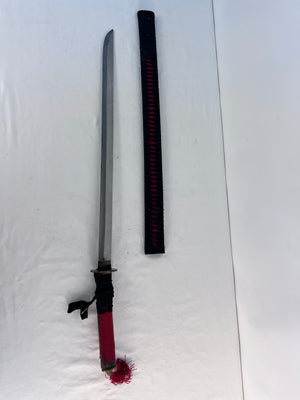 Japanese Style Ninjato Ninja 35" Sword Katana - Black/Red Sheath - 25” Blade