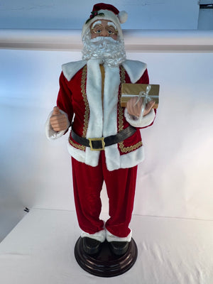 Fraser Hill Farm 58" Life Size Dancing Santa Claus Animatronic - Does Not Dance