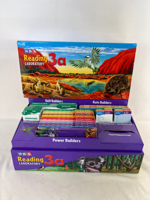 SRA Reading Laboratory 3a Set McGraw-Hill Skill Power Rate Builders Kit Box