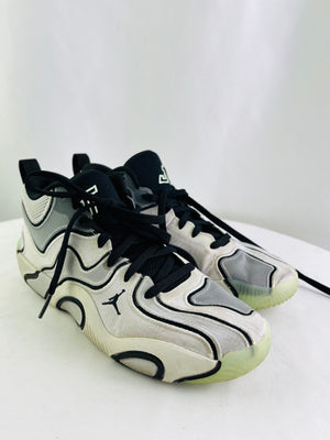 Jordan Tatum 3 Zen Platinum/Black Mid Basketball Sneakers Men's 9.5 | FZ6598-001