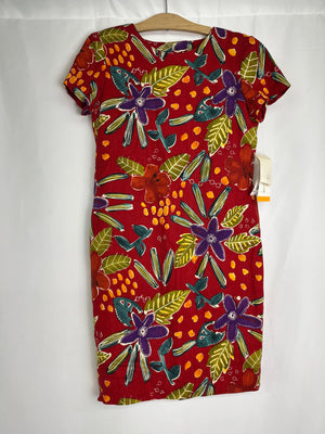 Liz Claiborne On The Bright Side Floral Print Dress Women's Size 8 NWT