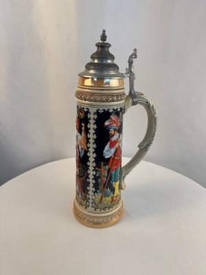 King Lidded Stein Limited Edition 277/2500 Knights w/ Tags