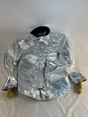 Janesville Lion Proximity Firefighting Jacket Silver Aluminized Coat 4832R