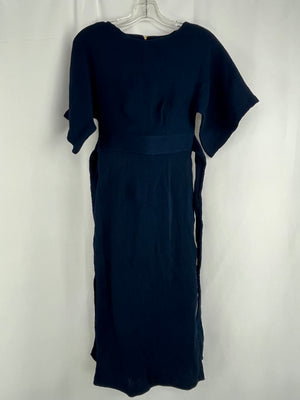 Closet London Kimono Side Slit Midi Dress in Navy NWT Size 10