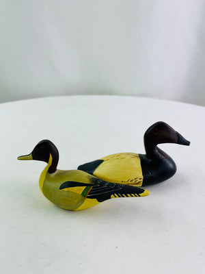 Joe Seme Miniature Duck Decoys Ward Bros 1936 & Lee Bradley 1895 Set of 2