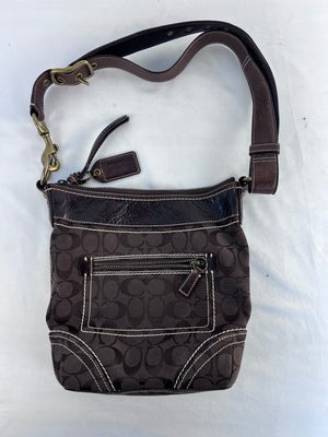 Coach 10402 Signature Canvas Crossbody Bag Purse