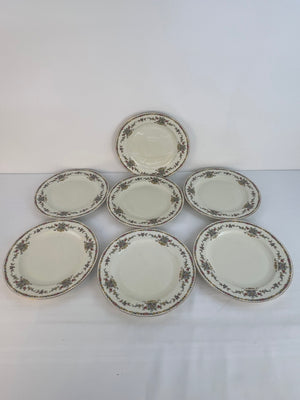 Epiag 9517 Dinner Plates Czechoslovakia China Floral Vintage Set of 7