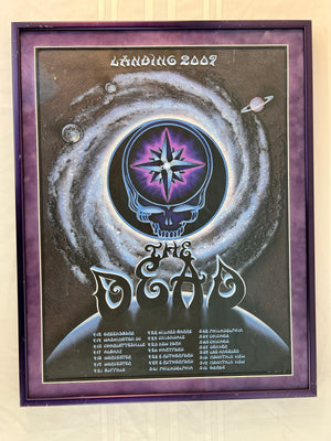 Framed 2009 The Dead - Spring Tour Silkscreen Concert Poster 1st Edition by Emek