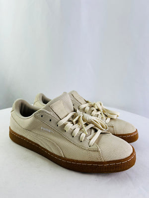 Puma Basket Ripstop Ice Cream Pack Sneakers in Beige Women's 9