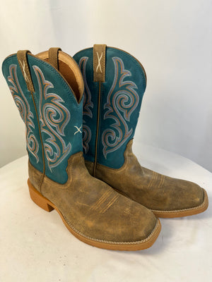 Twisted X Tech X Performance Stormy Blue Western Boot Women's 10B