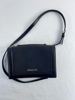 Michael Kors Jet Set Large Flap Crossbody Purse Bag Chain Saffiano Leather Flap
