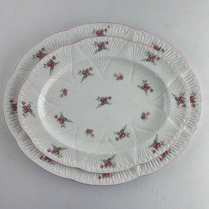 Shelley England Bridal Rose Fine Bone China Oval Serving Platters Set of 2
