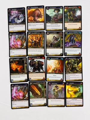 World of Warcraft TCG Lot of 33 RARE Blue Name Cards Heroes of Azeroth 2006 Base