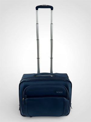 Samsonite Business Rolling Carry-On Luggage Laptop Bag 1000547 Blue 17"x14"x9"