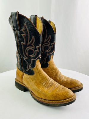 Justin Boots 5019 Tonko Crepe Ropers Men's Western Boots Size 8B