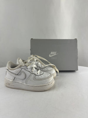 Nike Force 1 LE TD Toddler Triple White Sneakers 5c | DH2926-111