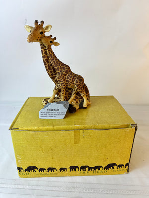 The Herd by Martha Carey Giraffes Rosebud 3307 in Original Box