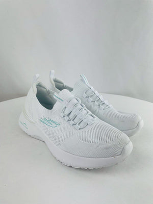 SKECHERS Air Dynamight Perfect Steps White Mint Sneakers Womens Size 7.5 149754