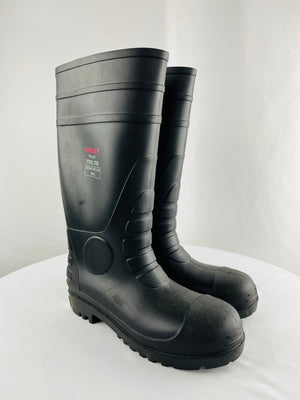 Tingley Pilot Steel Toe ASTM Standard Black Waterproof PVC Boots Size 8