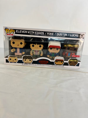 Funko Pop! 8 Bit Stranger Things 4-Pack Eleven with Eggos Mike Dustin Lucas